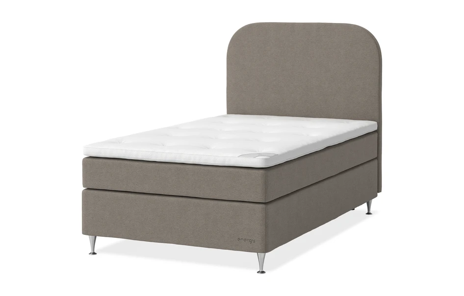 Energy Comfort - Kontinentalsäng, enkelsäng med bäddmadrass Energy Comfort - Brun