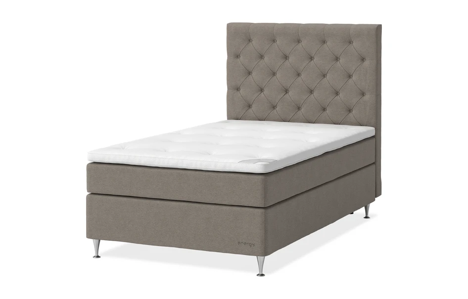 Energy Comfort - Kontinentalsäng, enkelsäng med bäddmadrass Energy Comfort - Brun