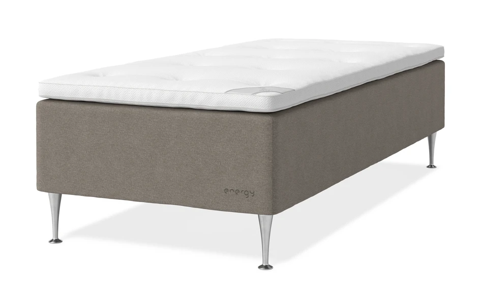 Energy Comfort - Ramsäng, enkelsäng med bäddmadrass Energy Comfort - Brun
