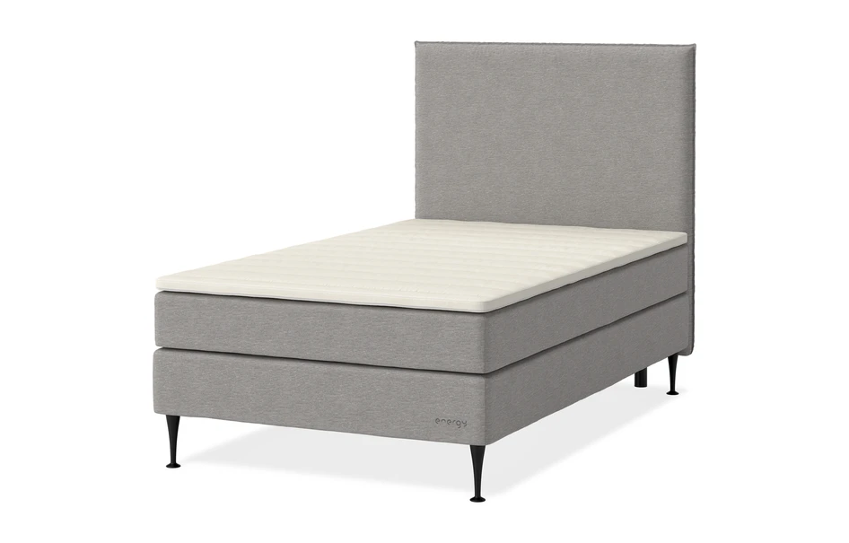 Energy Plus Comfort - Kontinentalsäng, enkelsäng med bäddmadrass Aktsam - Grå