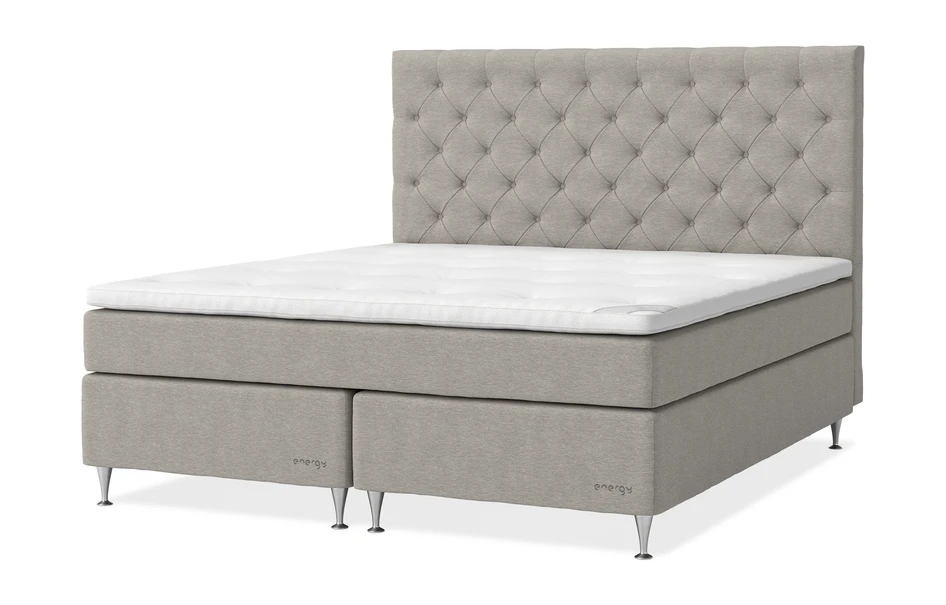 Energy Comfort - Kontinentalsäng, dubbelsäng med bäddmadrass Energy Comfort - Beige