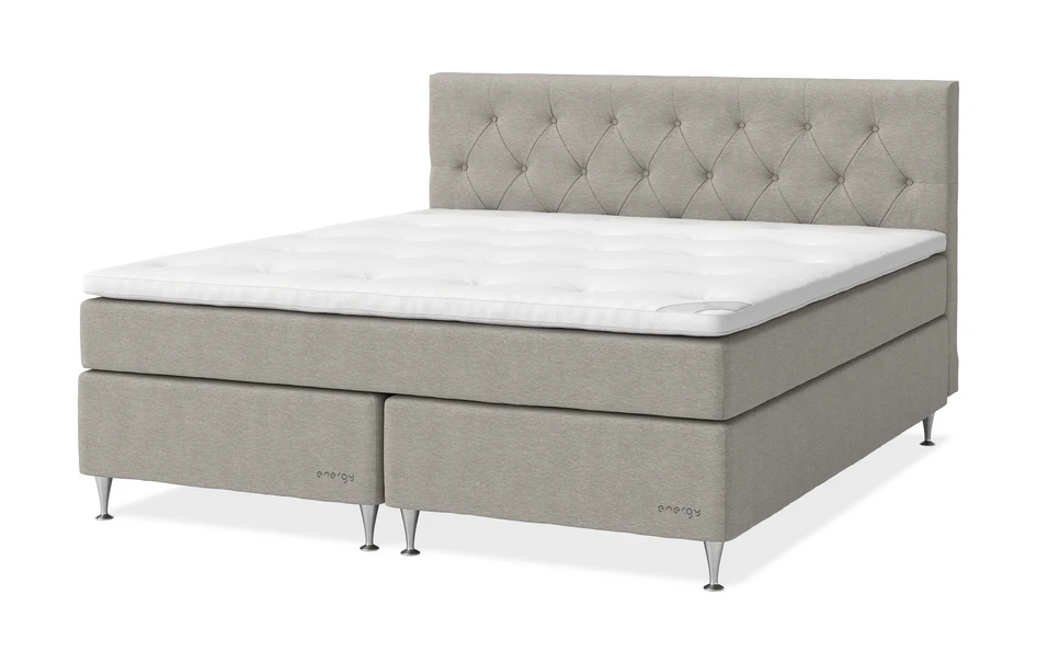Energy Comfort - Kontinentalsäng, dubbelsäng med bäddmadrass Energy Comfort - Beige