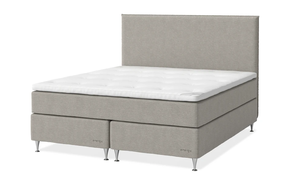 Energy Exclusive - Kontinentalsäng, dubbelsäng med bäddmadrass Energy Exclusive - Beige
