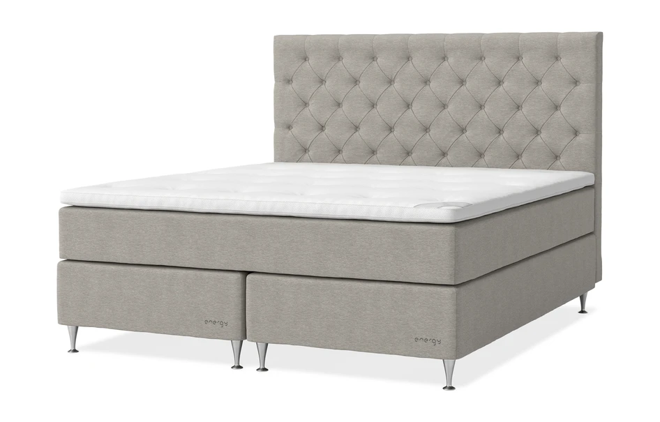 Energy Exclusive - Kontinentalsäng, dubbelsäng med bäddmadrass Energy Exclusive - Beige
