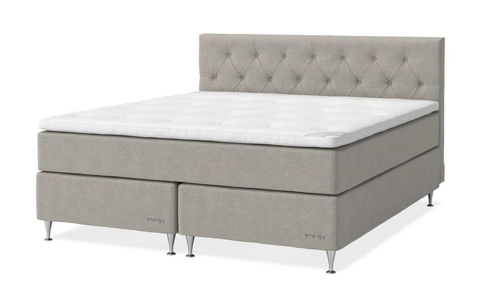 Energy Exclusive - Kontinentalsäng, dubbelsäng med bäddmadrass Energy Exclusive - Beige