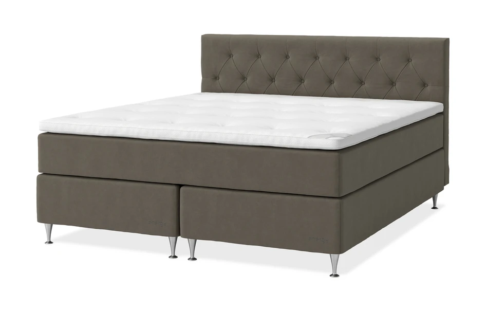 Energy Exclusive - Kontinentalsäng, dubbelsäng med bäddmadrass Energy Exclusive - Brun