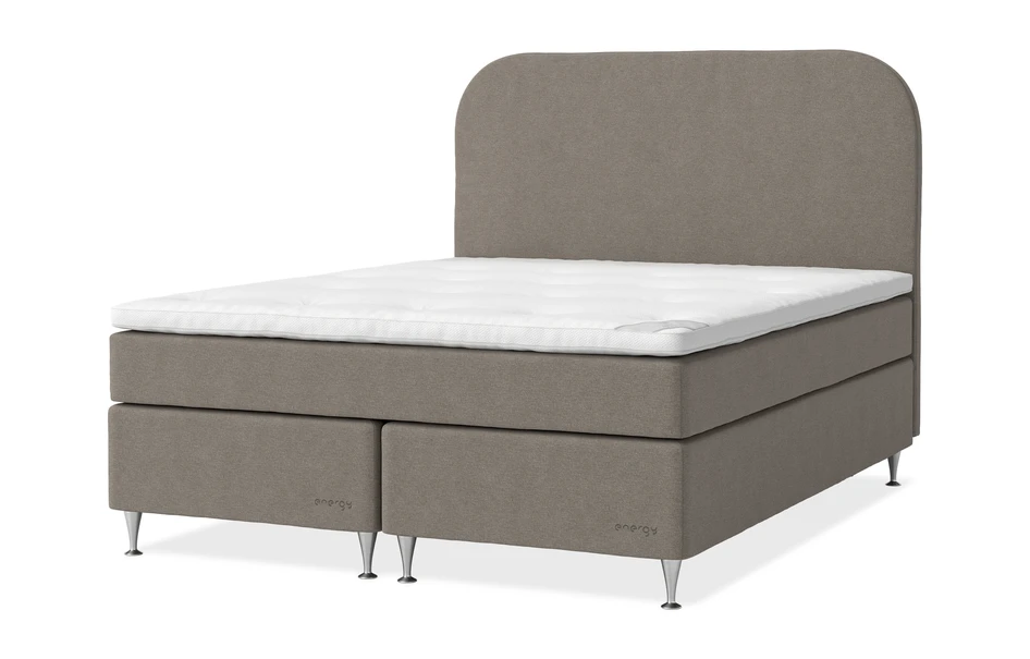 Energy Comfort - Kontinentalsäng, dubbelsäng med bäddmadrass Energy Comfort - Brun
