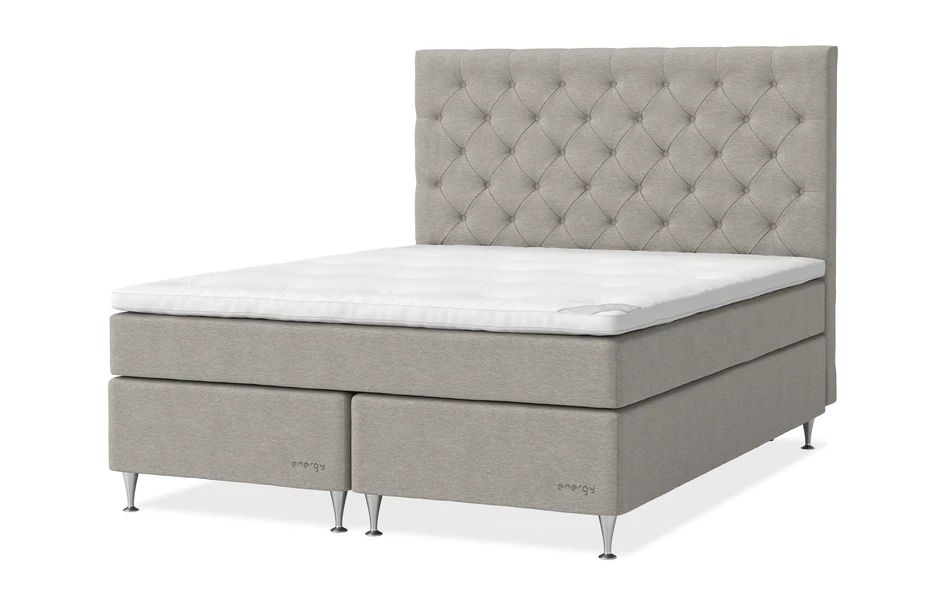 Energy Comfort - Kontinentalsäng, dubbelsäng med bäddmadrass Energy Comfort - Beige