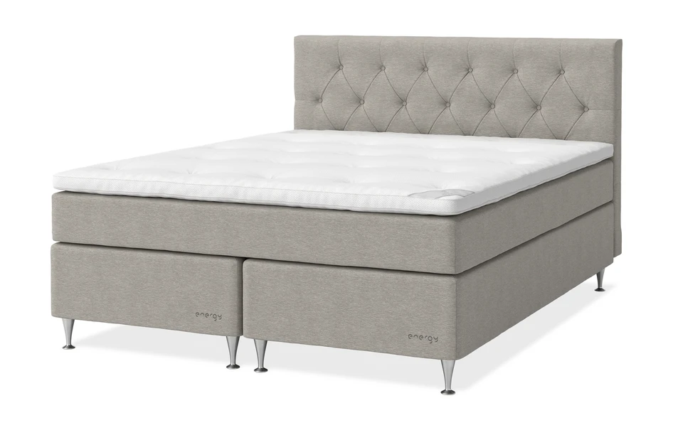 Energy Comfort - Kontinentalsäng, dubbelsäng med bäddmadrass Energy Comfort - Beige