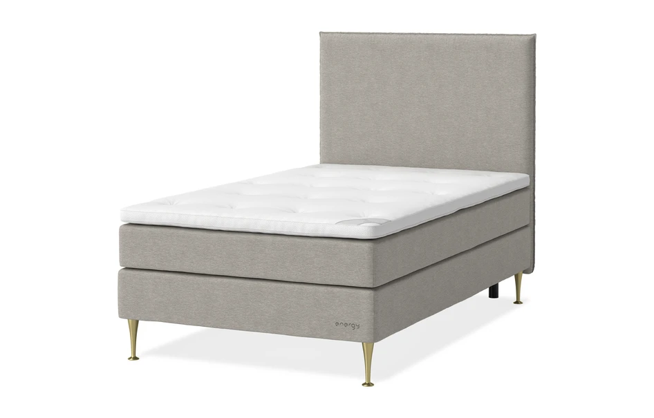 Energy - Kontinentalsäng, enkelsäng med bäddmadrass Energy - Beige