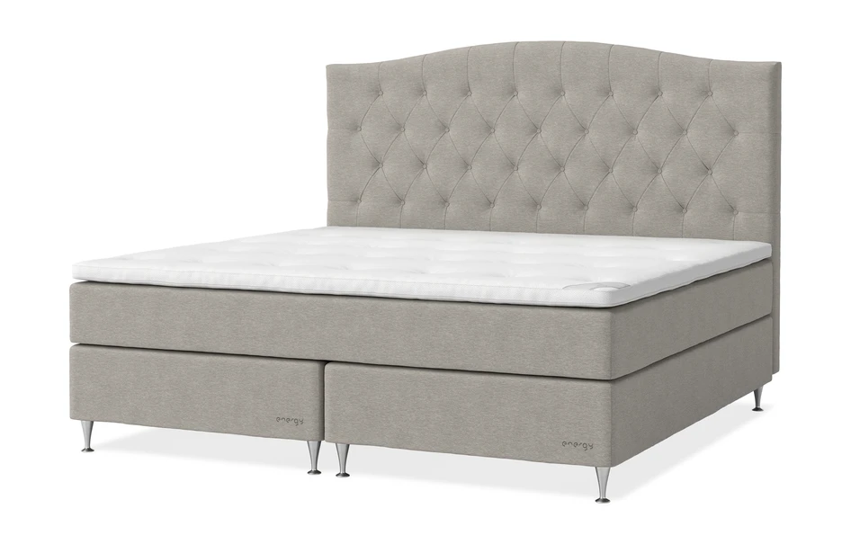 Energy Exclusive - Kontinentalsäng, dubbelsäng med bäddmadrass Energy Exclusive - Beige