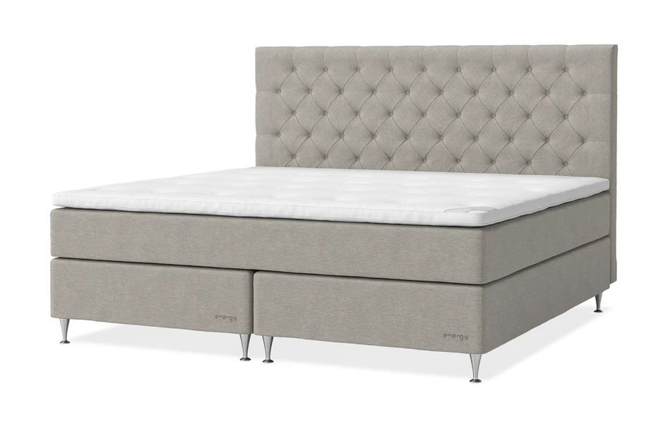 Energy Exclusive - Kontinentalsäng, dubbelsäng med bäddmadrass Energy Exclusive - Beige