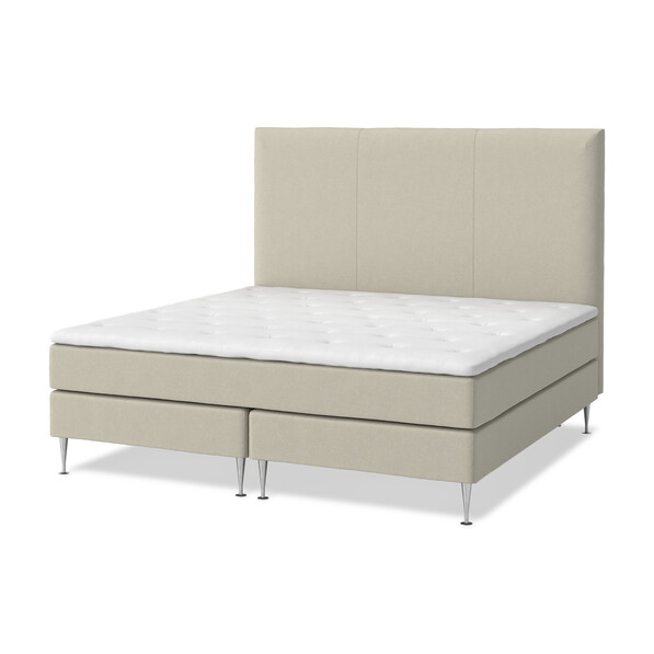 Roma Supreme - Kontinentalsäng, dubbelsäng med bäddmadrass och sänggavel - Beige