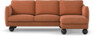 Madison - 2-sits soffa med schäslong höger - Orange