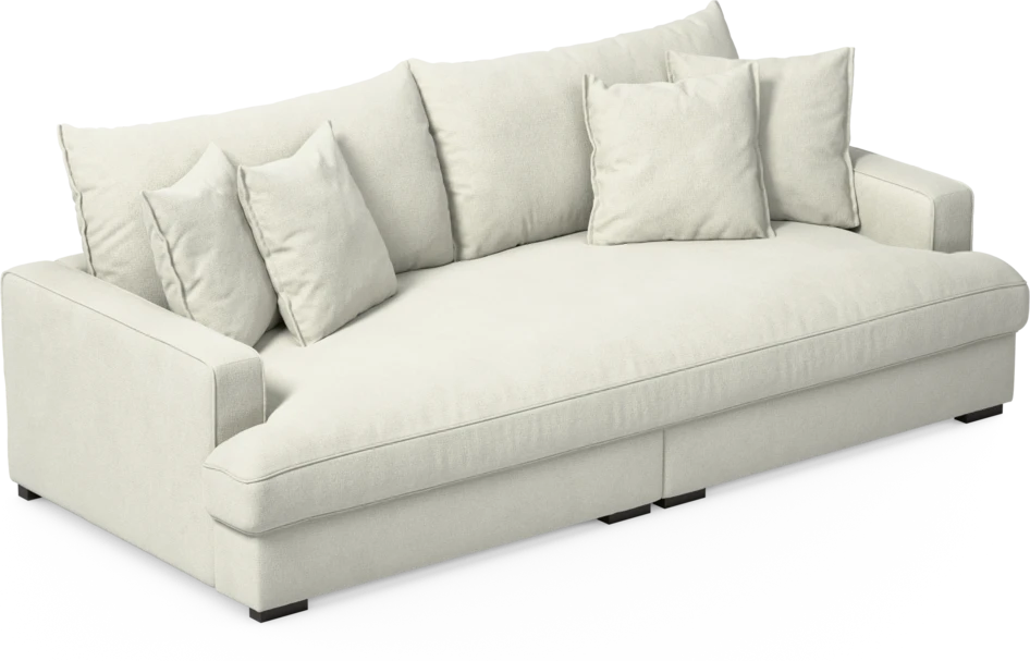 Rossi - 3-sits soffa, hel dyna - Vit