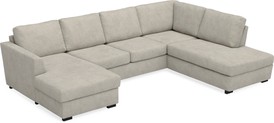 Friday - 3-sits soffa med schäslong vänster och divan höger - Beige