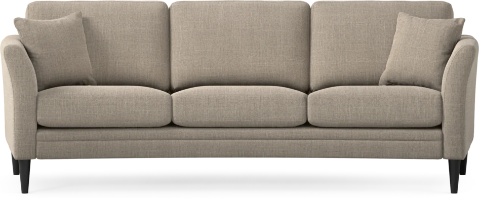 Eden - 3-sits soffa svängd - Beige