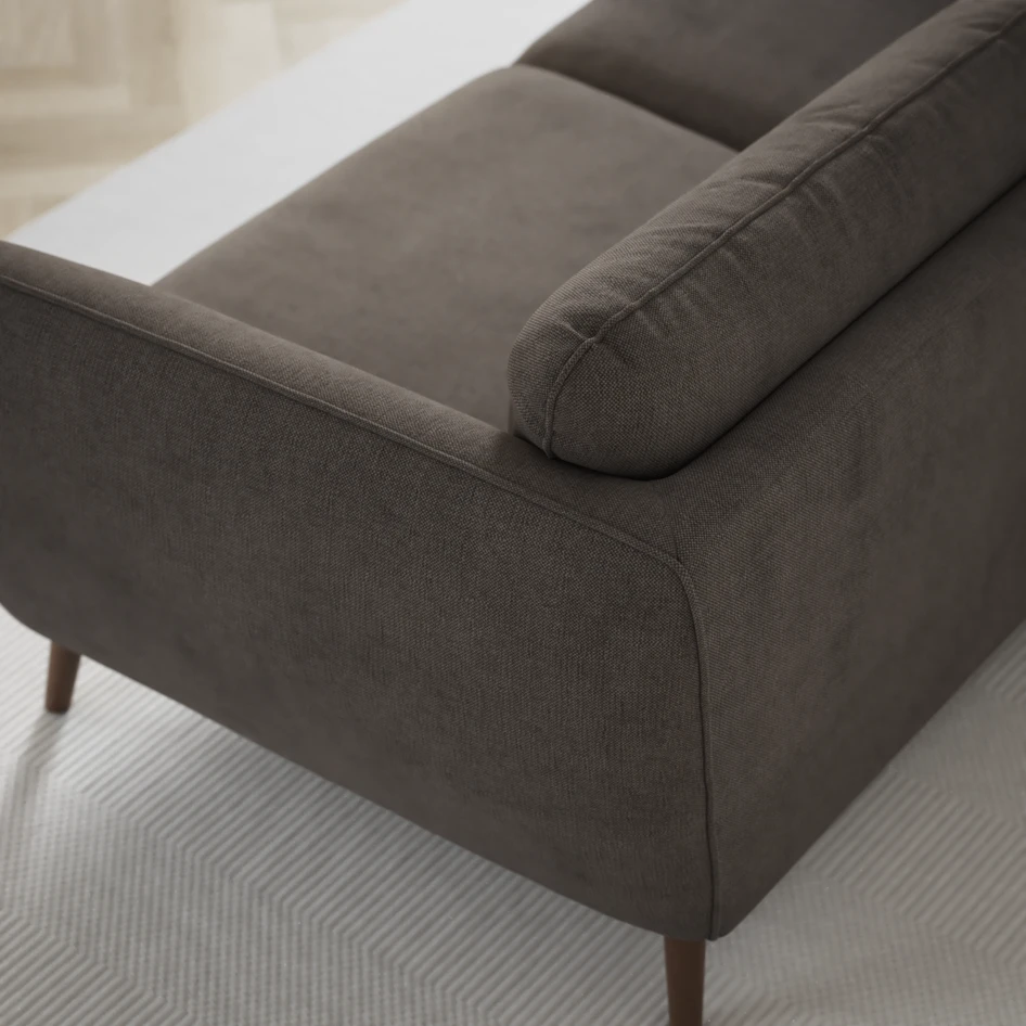 Madison - 2-sits soffa med divan vänster och schäslong höger - Brun