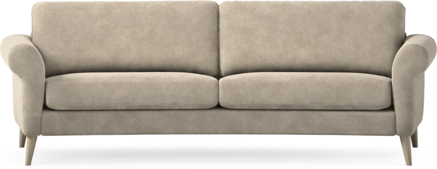 Bridge - 3-sits soffa svängd - Beige