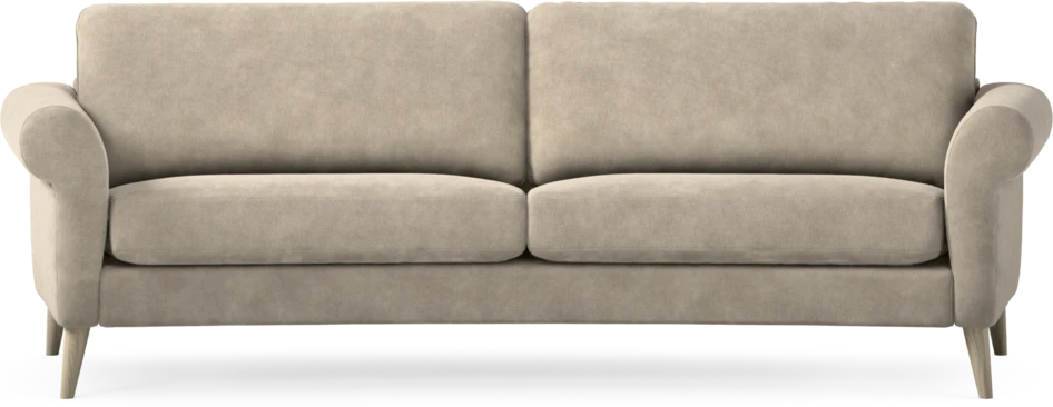 Bridge - 3-sits soffa svängd - Beige