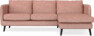 Madison - 2-sits soffa med schäslong höger - Röd