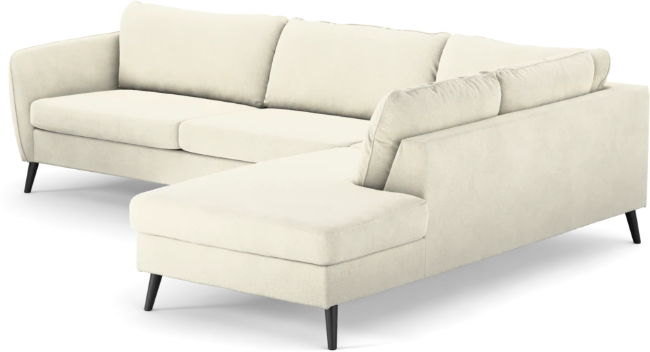 County - 2,5-sits soffa med divan höger - Vit
