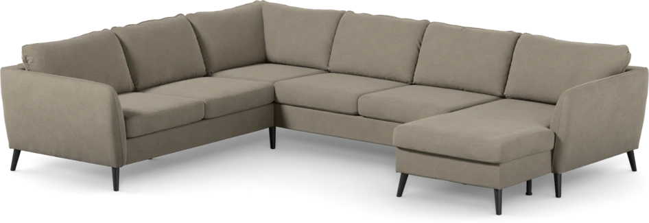 County - Hörnsoffa, 2+3-sits med schäslong höger - Beige