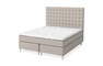 Sleep Delux - Kontinentalsäng, dubbelsäng med bäddmadrass Sleep Delux vit - Beige