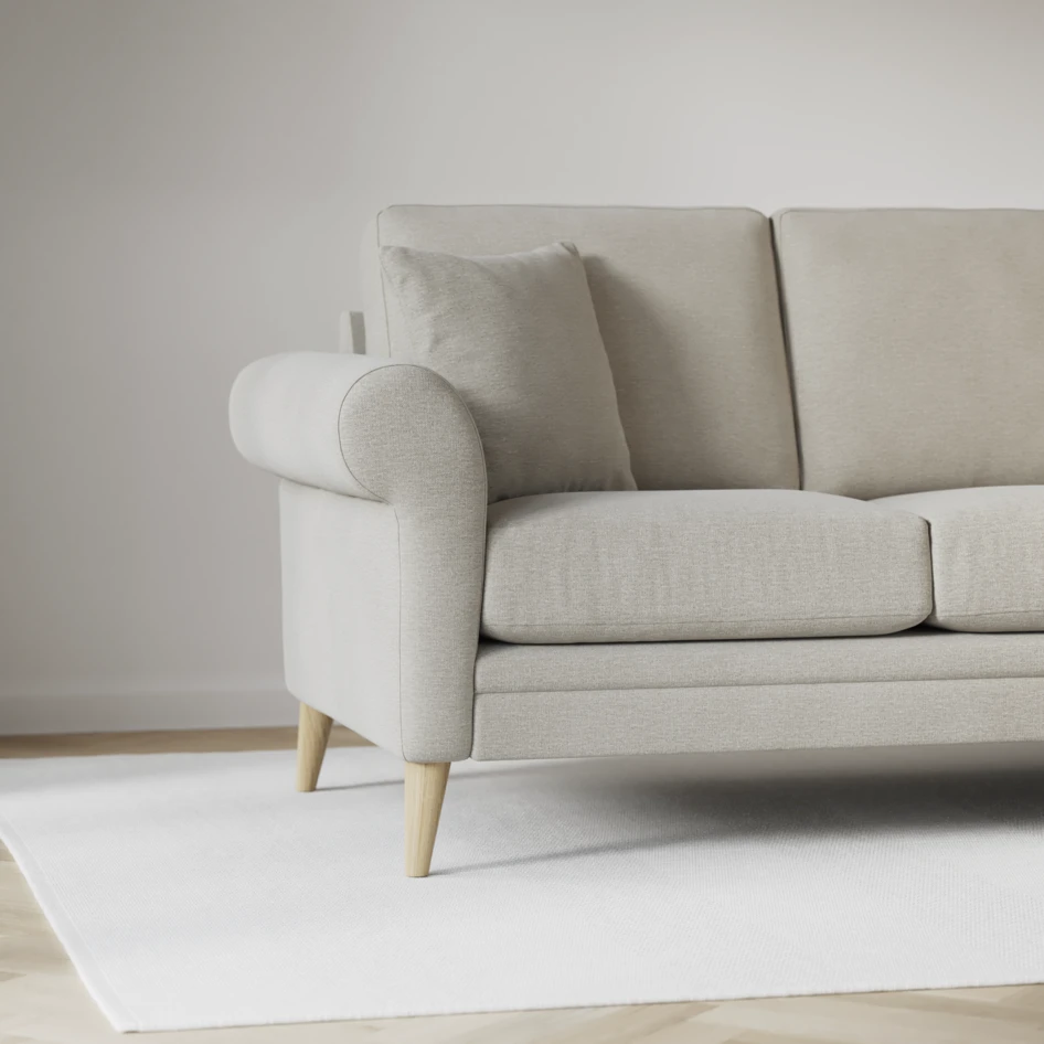 Eden - 3-sits soffa svängd - Brun
