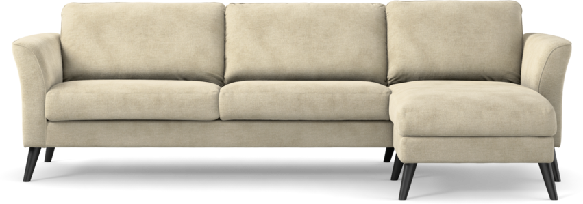 Bridge - 3-sits soffa med schäslong höger - Beige