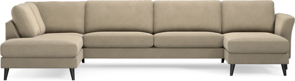 Bridge - 3-sits soffa med divan vänster och schäslong höger - Beige