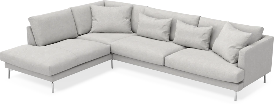Harper - 3-sits soffa med divan vänster - Grå