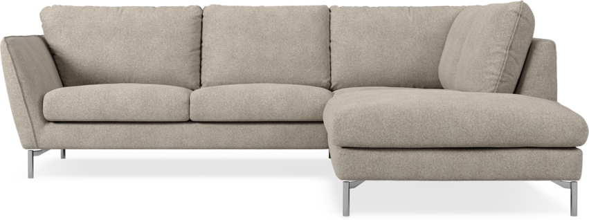 Madison Lux - 2-sits soffa med divan höger - Vit