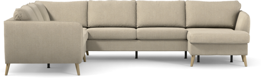 County - Hörnsoffa, 2+3-sits med schäslong höger - Beige