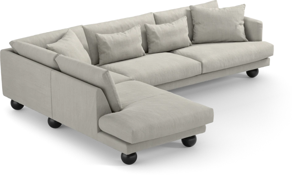 Harper - 3-sits soffa med divan vänster - Beige