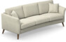 Eden - 3-sits soffa svängd - Beige