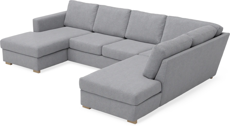Friday - 3-sits soffa med schäslong vänster och divan höger - Grå