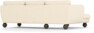 Madison Lux - 2-sits soffa med schäslong vänster - Beige