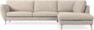 Madison Lux - 3-sits soffa med divan höger - Vit