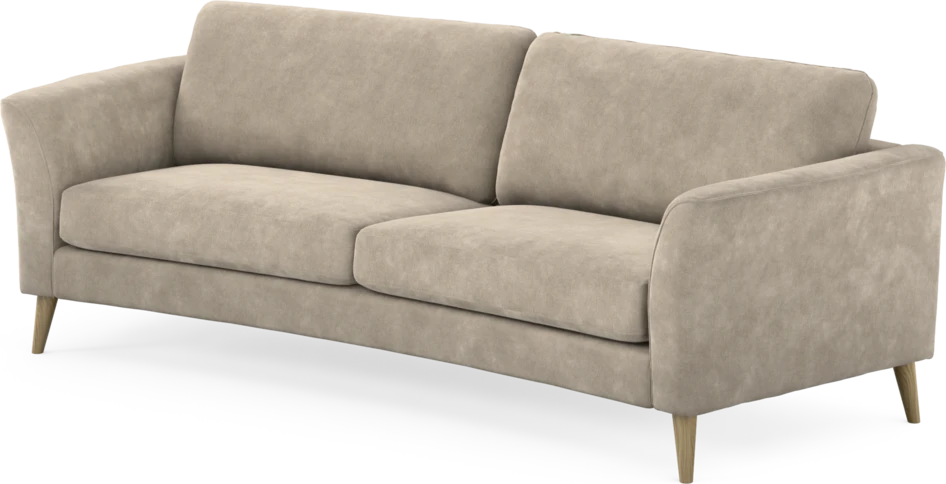 Bridge - 3-sits soffa svängd - Beige