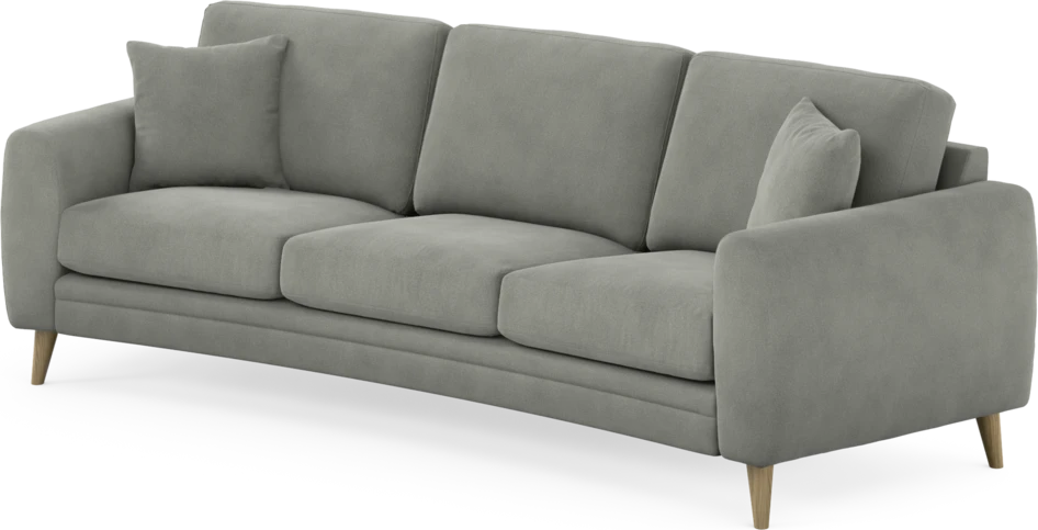 Eden - 3-sits soffa svängd - Grå
