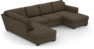 Friday - 3-sits soffa med divan vänster och schäslong höger - Brun
