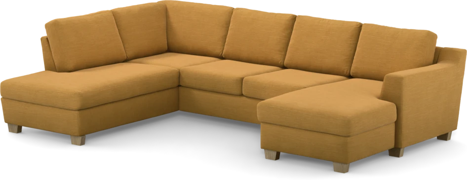 Friday - 3-sits soffa med divan vänster och schäslong höger - Gul