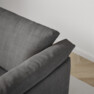 Cherrie - 4-sits soffa, fast klädsel - Grå