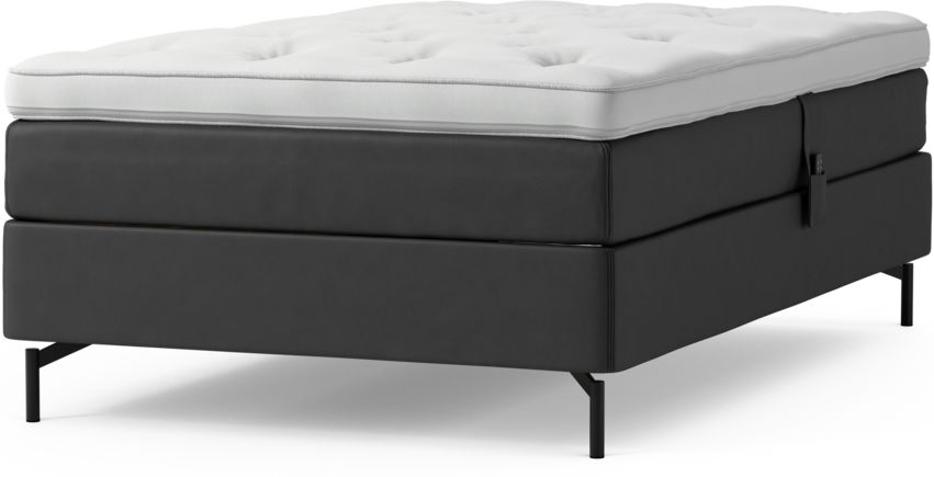 Delux Sense - Ställbar säng, enkelsäng med bäddmadrass och sängben