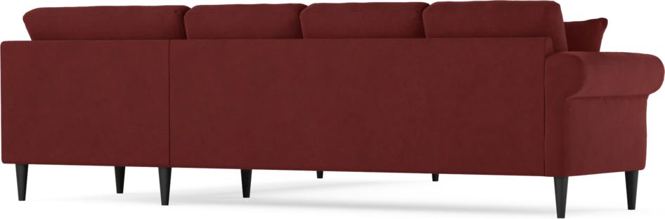 Eden - Hörnsoffa, 3+3-sits - Röd