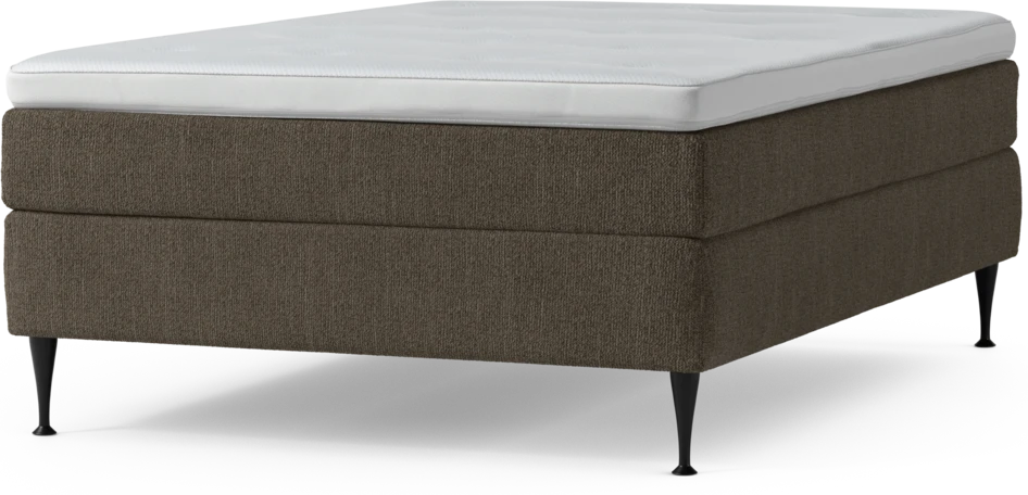 Delux Sense - Kontinentalsäng, enkelsäng 140 cm med bäddmadrass och sängben