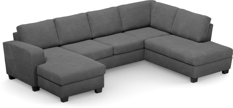 Friday - 3-sits soffa med schäslong vänster och divan höger - Grå