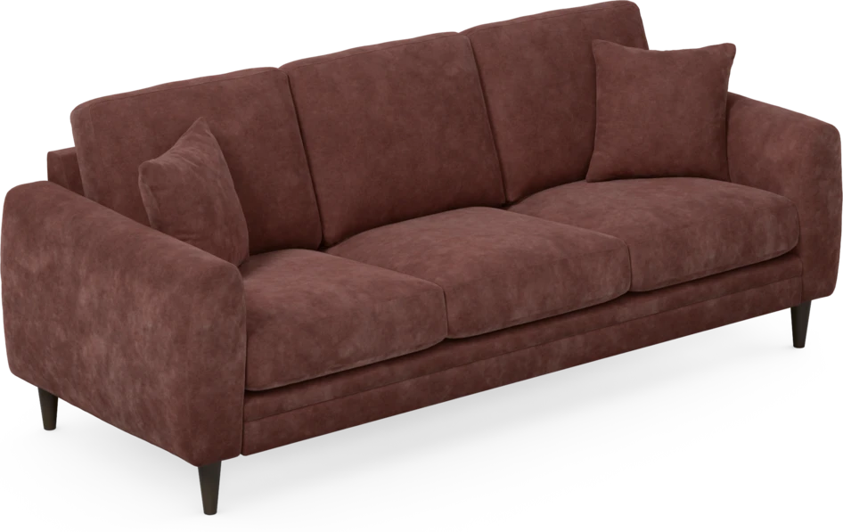 Eden - 3-sits soffa - Röd