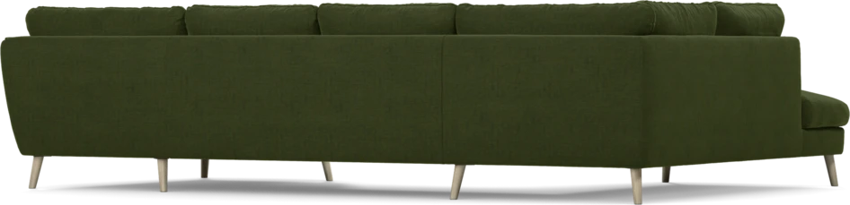 Madison - 2-sits soffa med divan vänster och schäslong höger - Grön